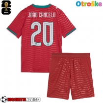 Otroške Nogometnih dresov Portugalska Joao Cancelo #20 Domači SP 2026 Kratki rokavi (+ hlače)